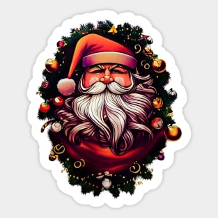 New Year's Santa Claus. Sticker